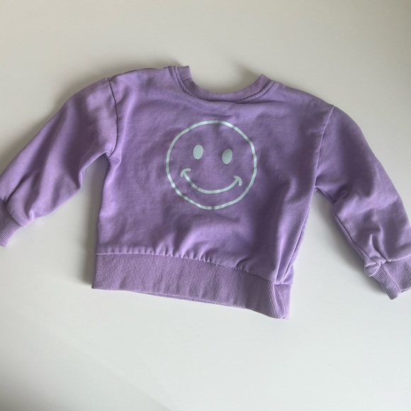 miniolie Other - Two Toddler Girl/Boy Sweater Bundle, Hi/Smiley Face Sweater and Sunday| 12-24M